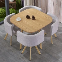 kitchen round table chair set dining room furniture comedor 4 sillas living room mahjong table wood dining table set 4 chairs