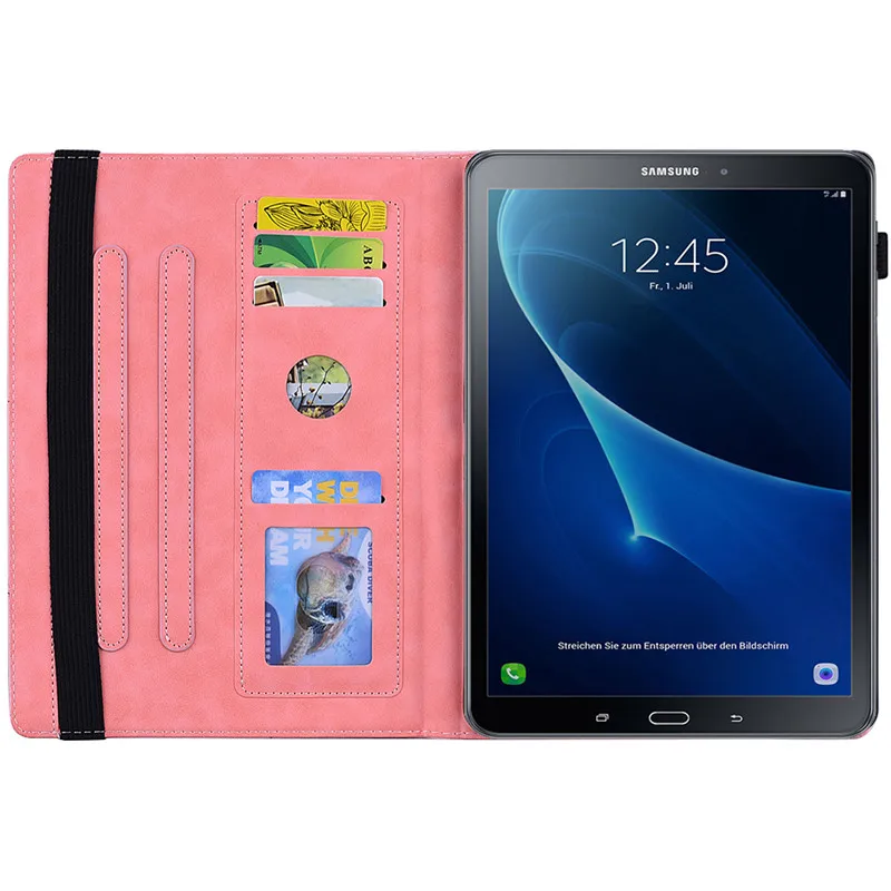 Чехол с откидной подставкой для планшета Samsung Galaxy Tab A 6 2016 10 1 &quot3D рельефный чехол
