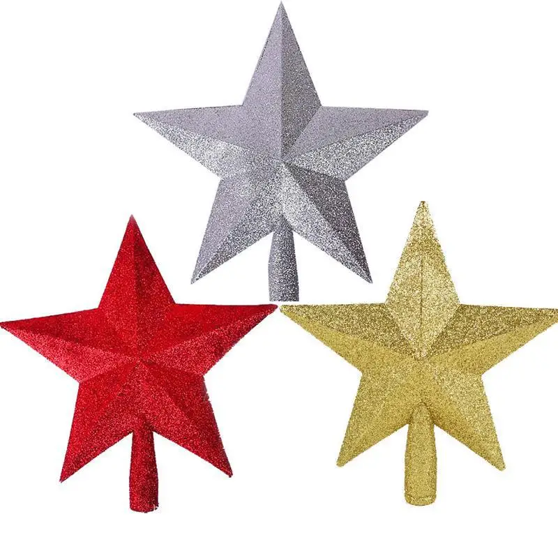 5 9 дюймов горячая Распродажа напылением золотистого цвета Рождественская звезда