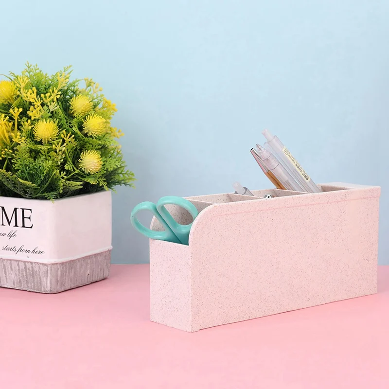 

Creative Fashion Transparent Multifunctional Desktop Storage Box For School Office Pencil Holder Organizer Cute Desk Accessories