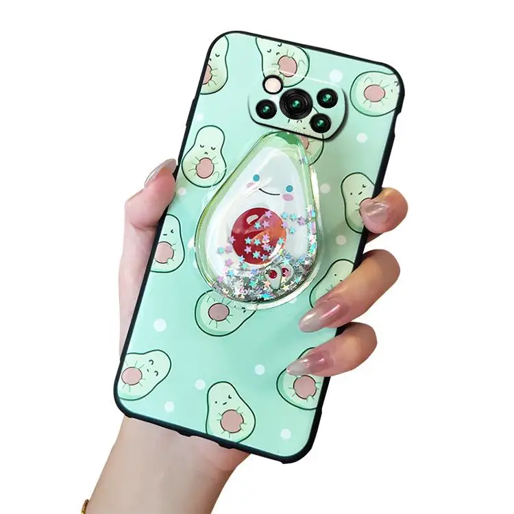 cover kickstand phone case for xiaomi poco x3 nfcx3 pro back cover waterproof fashion design cartoon free global shipping