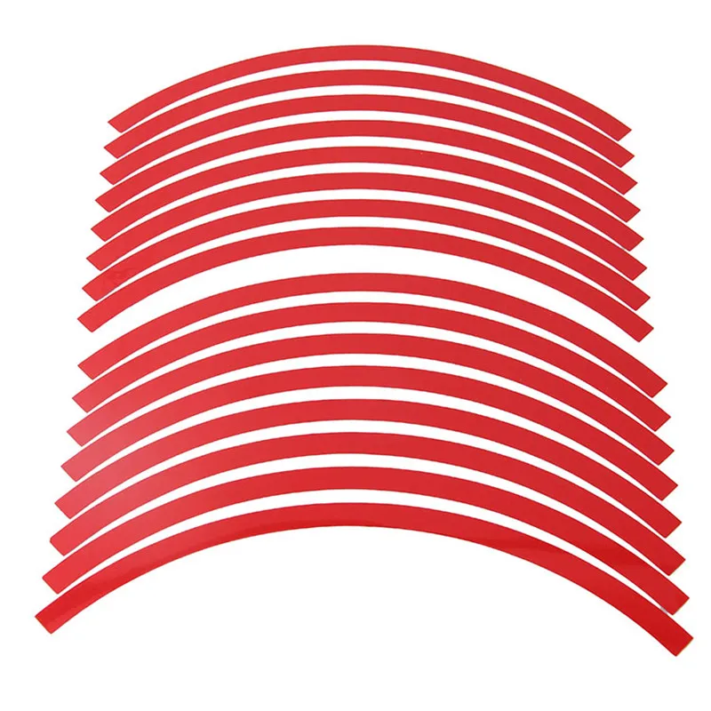 16 шт. полоски красные/оранжевый/синий/серебристый мотоцикл велосипед шины для