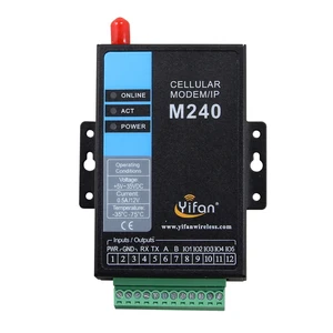 Free Shipping! M240-G RS232 RS485 Modbus Industrial DTU gprs modem with IO for SCADA AMR