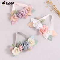 chiffon flower lace baby girl headband sweet hair bands for kids headwrap for baby children headwear hair accessories gift