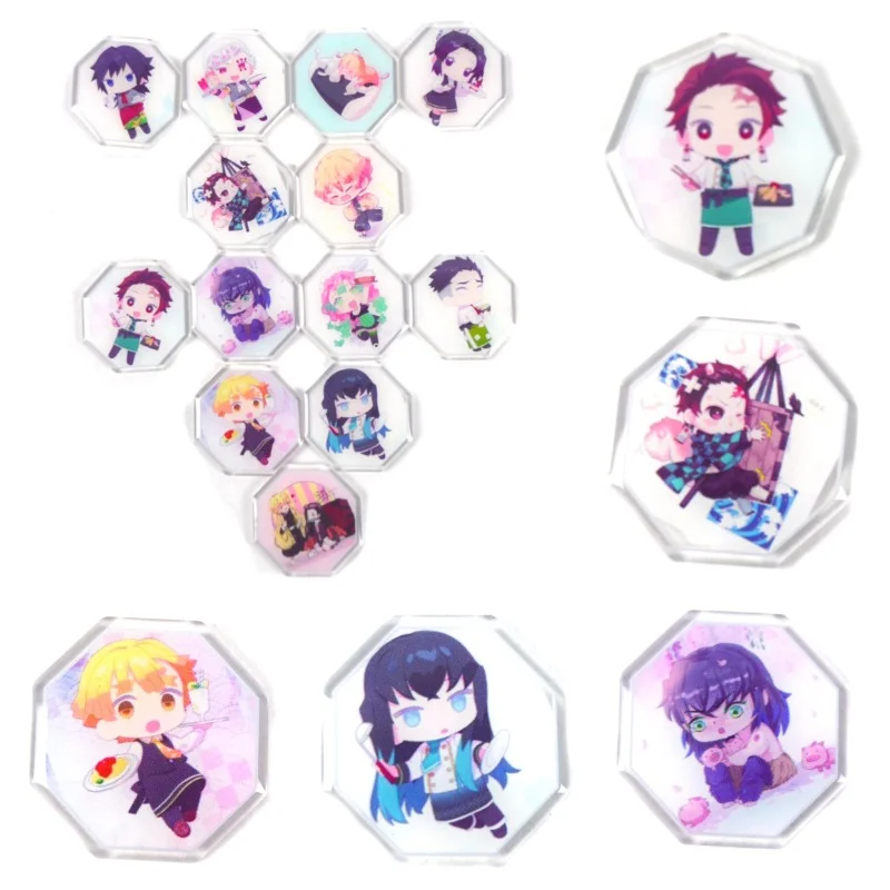 

Hot Anime Badge Demon Slayer: Kimetsu No Yaiba Kamado Tanjirou Pin Button Brooch Badge Cosplay Acrylic Brooch Gift For Friend