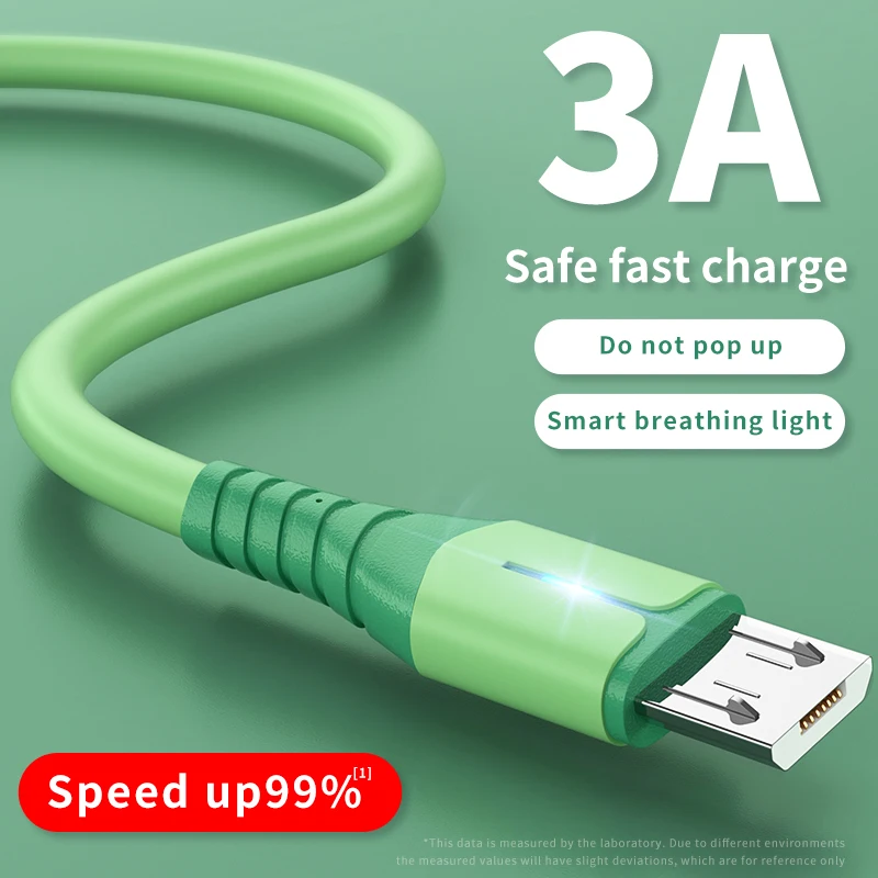 LED 2m USB Micro Cable 3A Fast Charging Data Cable for Samsung Xiaomi HTC OPPO VIVO Charger USB Cable Mobile Phone Accessories
LED 2m USB Micro Cable 3A Fast Charging Data Cable for Samsung Xiaomi HTC OPPO VIVO Charger USB Cable Mobile Phone Accessories
