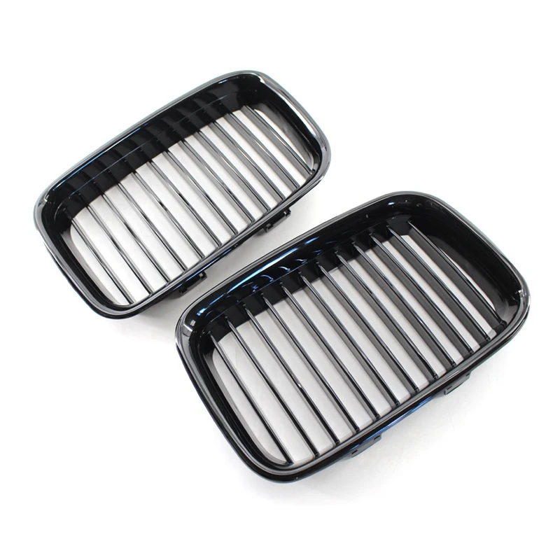 Пара передних спортивных грилей для почек глянцевый черный BMW E36 318 328 1992-1996
