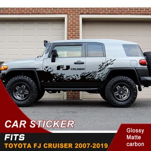 Автомобильная наклейка боковое тело грязевая графика виниловые декоративные наклейки для авто аксессуары на заказ подходит для TOYOTA FJ CRUISER 2007-2017 2018 2019