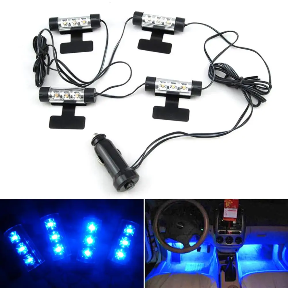 Yiwa подошвы окружающего света автомобиля светодиодная декоративная подсветка