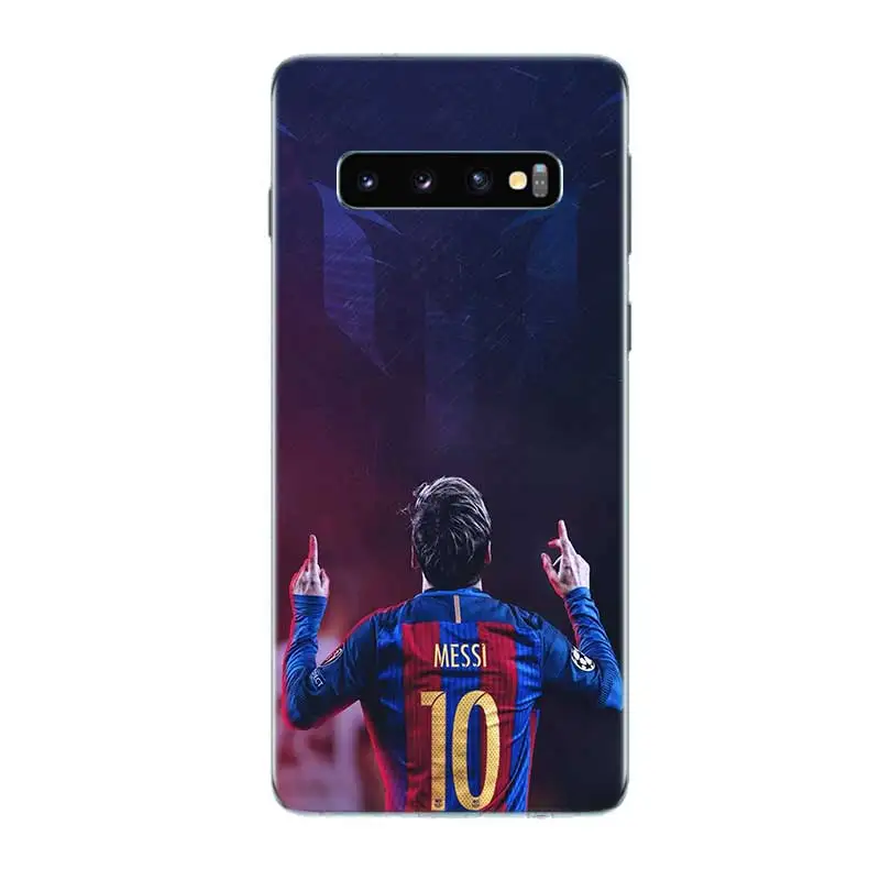 Футбол звезда номер десять силиконовый чехол для samsung Galaxy S8 S9 J4 J6 A8 A6 Plus+ J8 A7 A9 Примечание 10 Pro 9 8 S6 S7 край