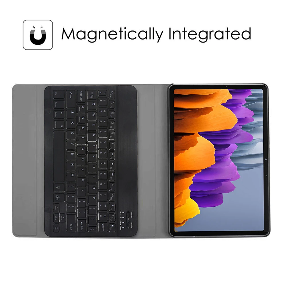 

For Samsung Galaxy Tab S7 11" 2020 T870/875 Detachable Slim Shockproof Case Cover Bluetooth Wireless Colorful Backlight Keyboard