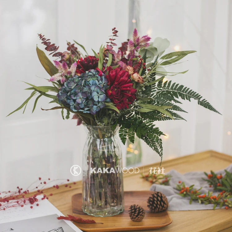 

Real Flower DIY Dried Flower Arrangement Floral Set Hand-Held Gift Bouquet Home Table Decoration Flower Fingertip Fairy Tale