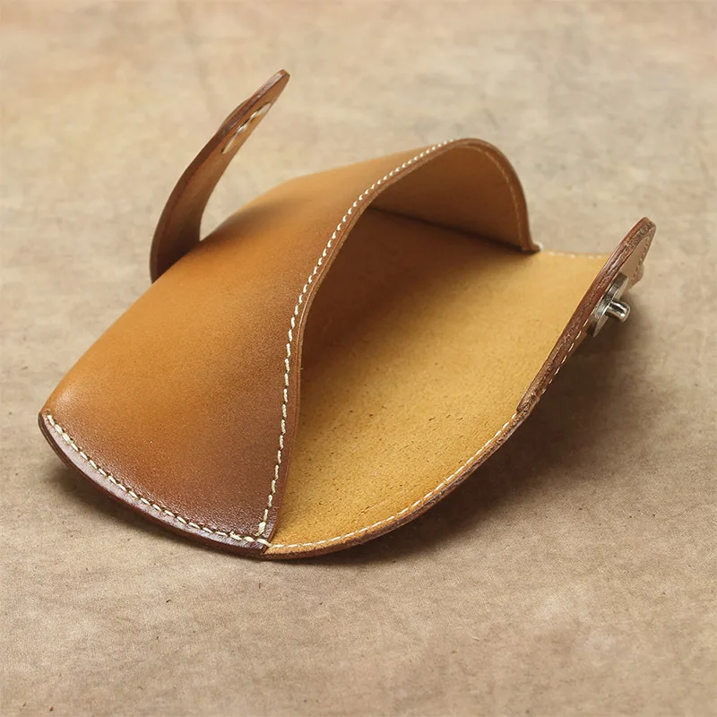 LD винтажная коробка для очков ручной работы твердая натуральная кожа роскошные