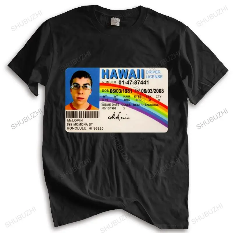 Мужская хлопковая футболка летняя брендовая с надписью Mclovin Super Bad geek | одежда