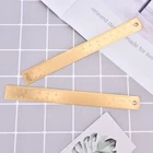 15 см латунная прямая Линейка для школы, офиса, канцелярские товары, инструменты для рисования и живописи из металла, Chancery, мерные детали
