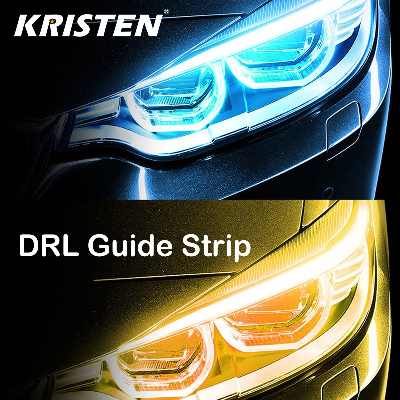 2 шт. автомобиля светодиодный DRL лампы светодиодные ленты Автомобильные фары