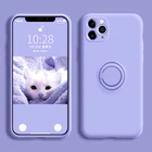 Роскошный мягкий силиконовый чехол для iPhone 12 11 Pro Max Mini, чехол для телефона iPhone XS XR 6 7 8 Plus с кольцом-держателем, мягкий чехол