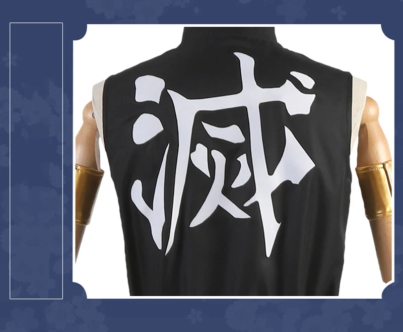 Аниме Demon Slayer: Kimetsu no Yaiba Cos Uzui Tengen костюм для косплея мужской топ + брюки ремень