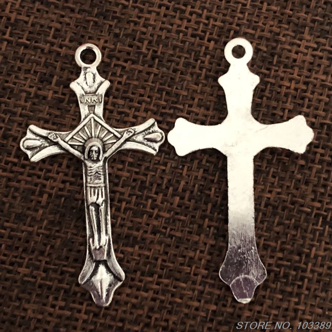 Бесплатная доставка 80 шт./упак. дешевый Крест из сплава с одним отверстием Италии