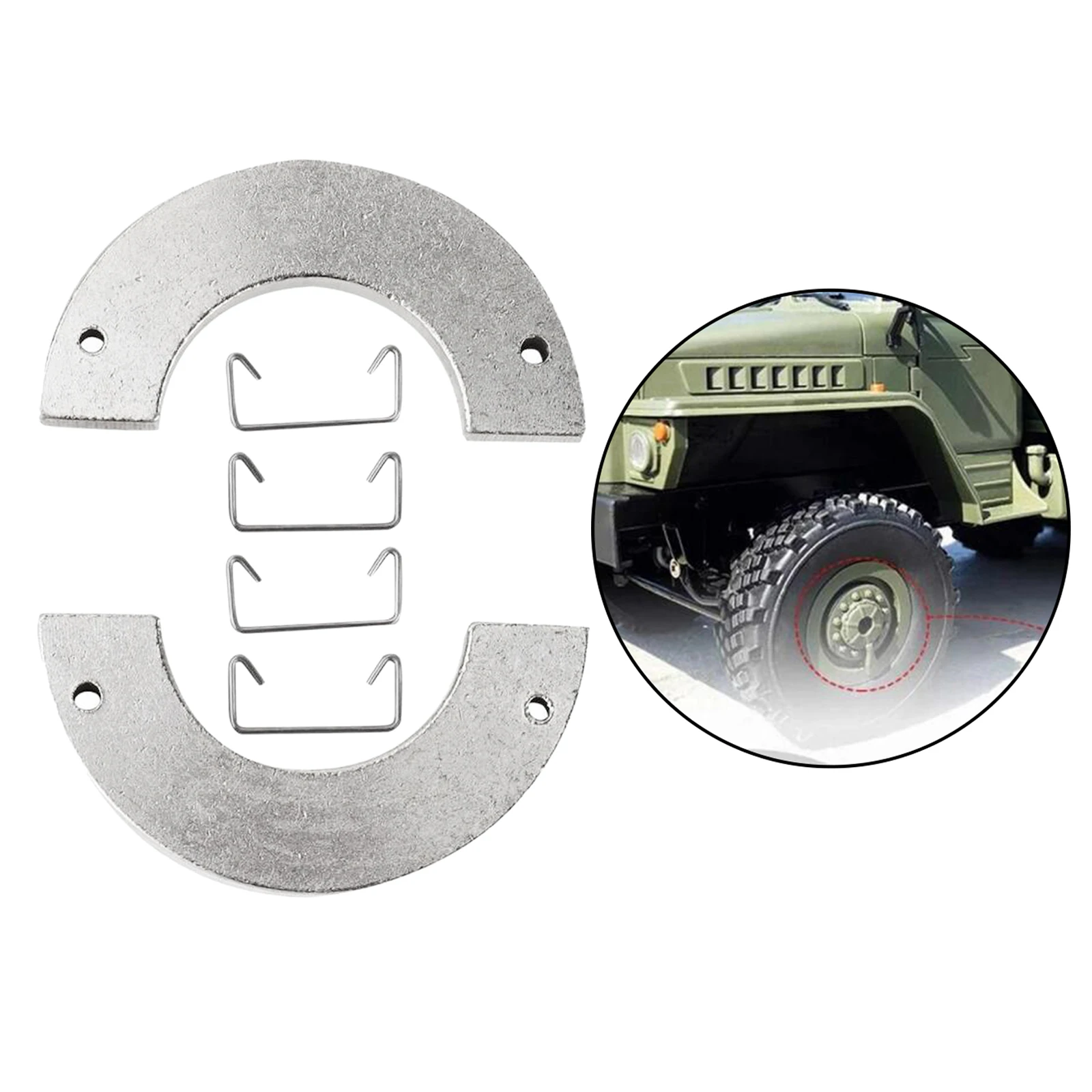 

Metal Wheel Weight Tire Counterweight Iron for WPL RC Car Trunk Replaces Parts 5x5cm