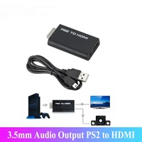 portable ps2 to hdmi 480i480p576i audio video converter with 3 5mm audio output supports all ps2 display modes ps2 to hdmi