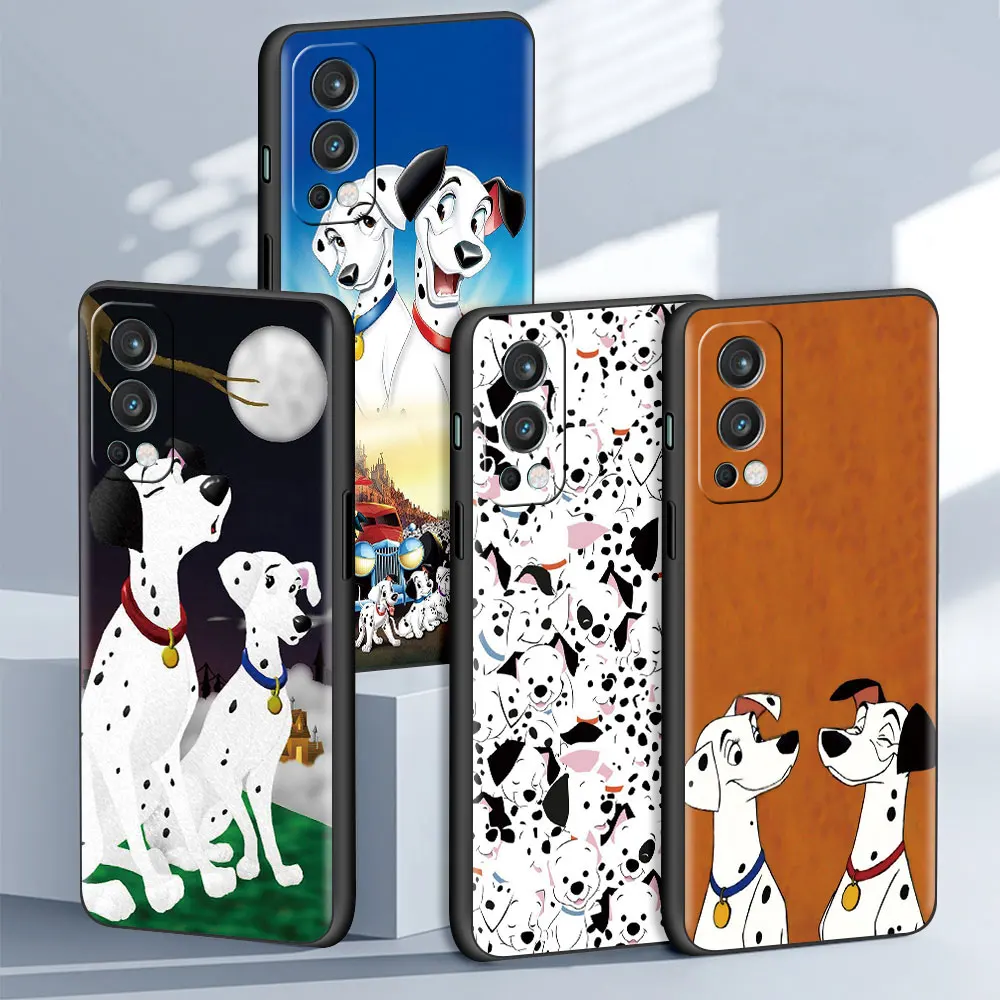 

Роскошный чехол для OnePlus 8T Nord 2 CE N100 N10 5G 8 9 7 Pro 9R, милый черный мягкий силиконовый чехол для 101 далматинцев