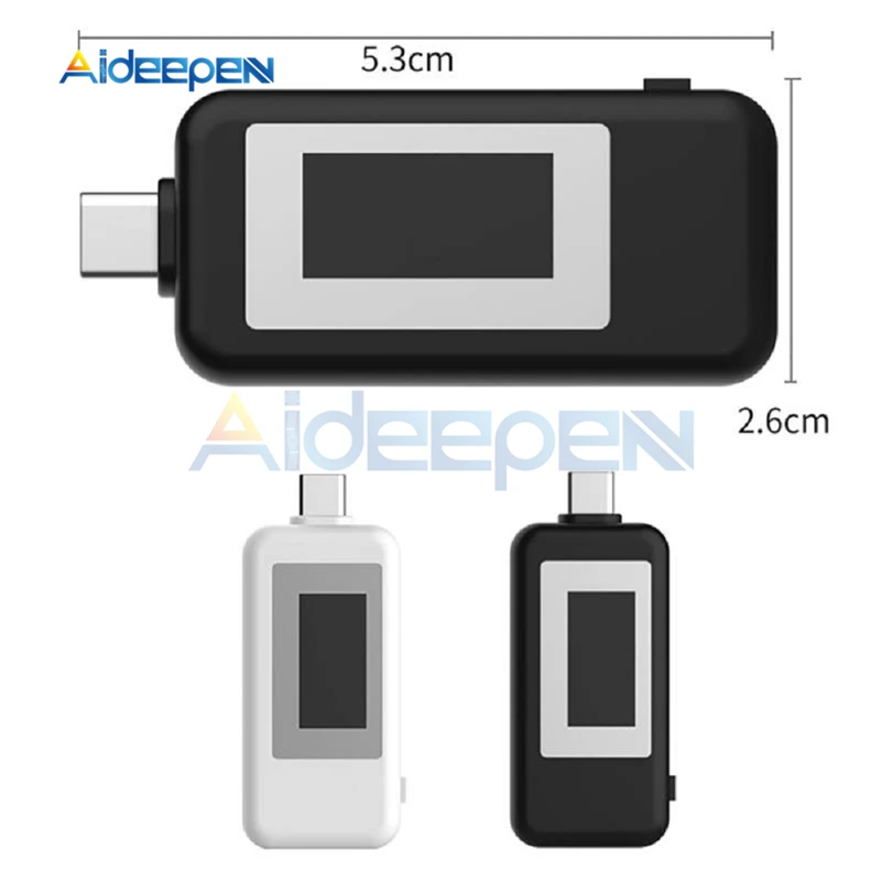 USB TYPE C LCD цифровой измеритель напряжения многофункциональный тестер Вольтметр