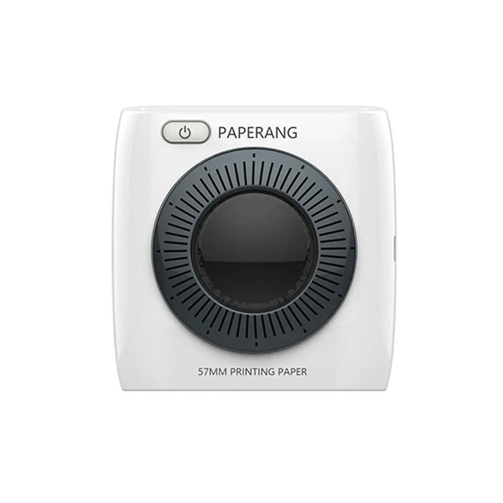 Белый PAPERANG P2 карманный портативный мини-принтер с Bluetooth фото телефона 300 dpi HD Термопринтер для печати этикеток для iOS Android Windows 1000 mAh - Цвет: Белый