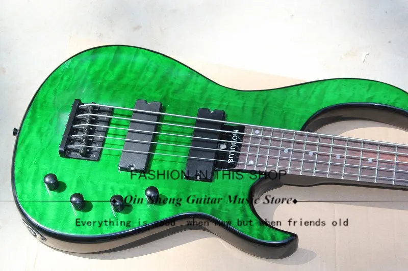 Изготовленная на заказ 5 струнная электрическая бас-гитара с корпусом из липы 24