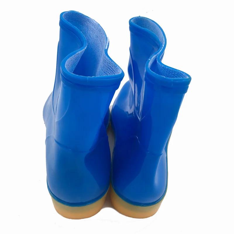 Женские непромокаемые сапоги Aleafalling черные на резиновой подошве для школы весны