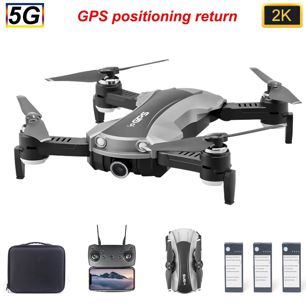 6 5G GPS дрона с дистанционным управлением Камера 2K Wi Fi FPV Follow Me (следуй за мной)