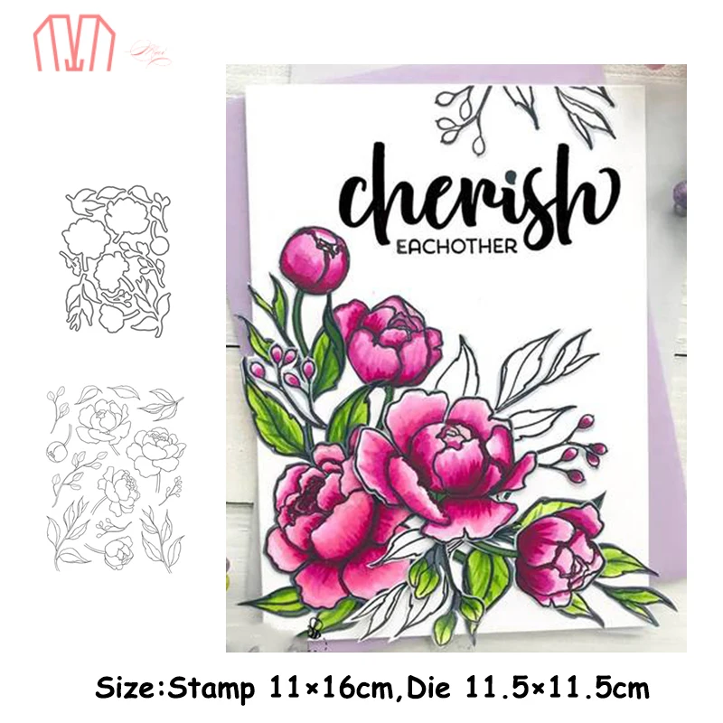 Mai Цветочные металлические режущие штампы трафареты штамп для скрапбукинга DIY