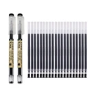 Гелевая ручка 0,35 мм, 11 шт.лот, черныесиниекрасные чернила