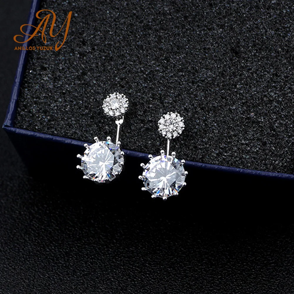 

Женские серьги-кисточки из серебра 925 пробы с цирконом