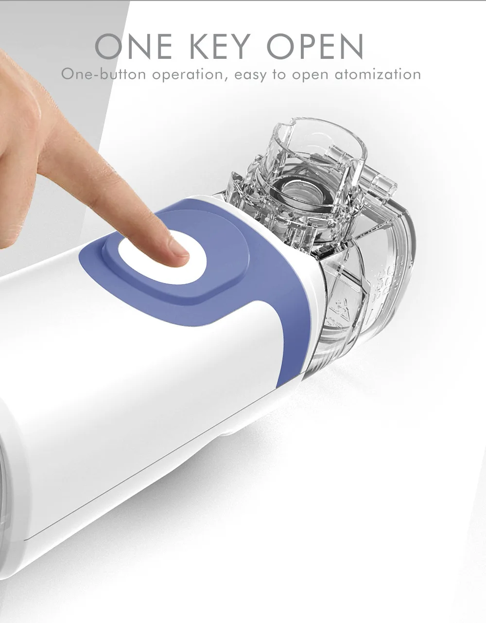 

Charging mute humidifier USB charging inhaler sprayer adult infant handheld respirator portable medical device