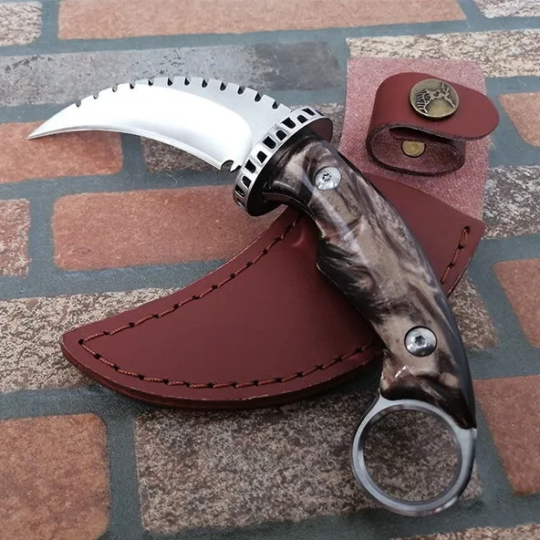 Хит продаж керамбит высокой твердости фиксированный нож CS охотничий карманный