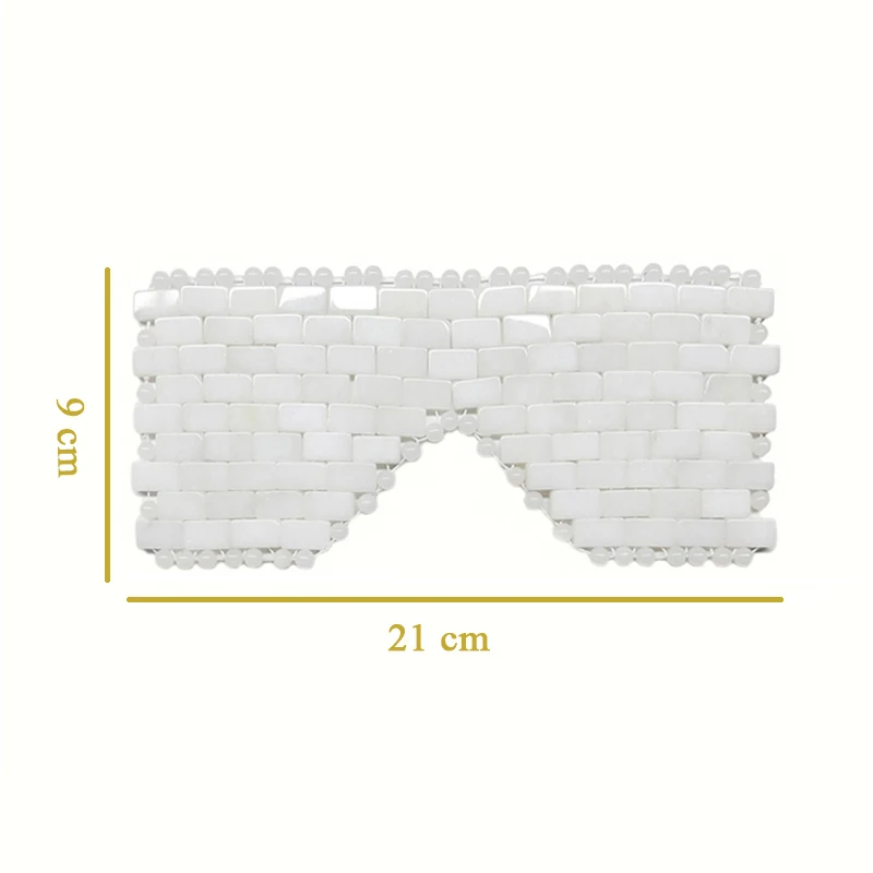 Маска для сна с белыми кристаллами маска глаз из натурального нефрита набор