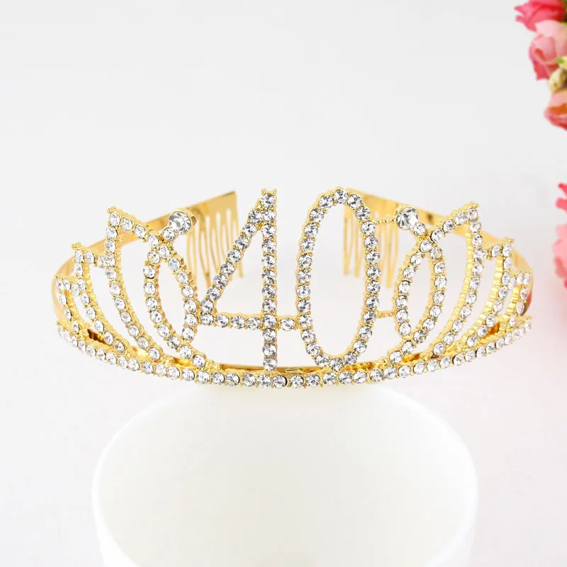 Аксессуары для вечевечерние НКИ в честь Дня Рождения женщин и девушек 30 40 тиара