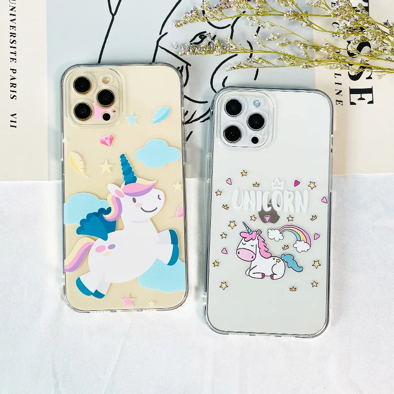 

New for iphone 6 6s 11pro case cartoon cute 7 / 8p Unicorn for iphone 12 13 case