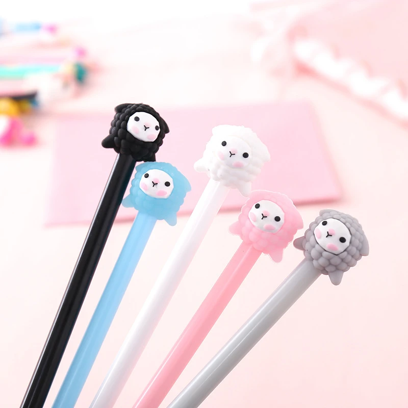 Мультипликационная гелевая ручка Милая Lytwtw Kawaii Креатив овчина для школы офиса