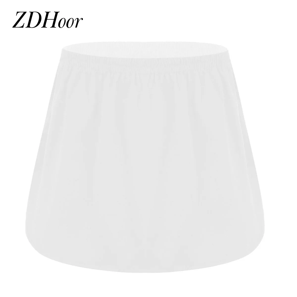 Женская юбка-подъюбник шифоновые полуоблегающие юбки короткие спереди длинные