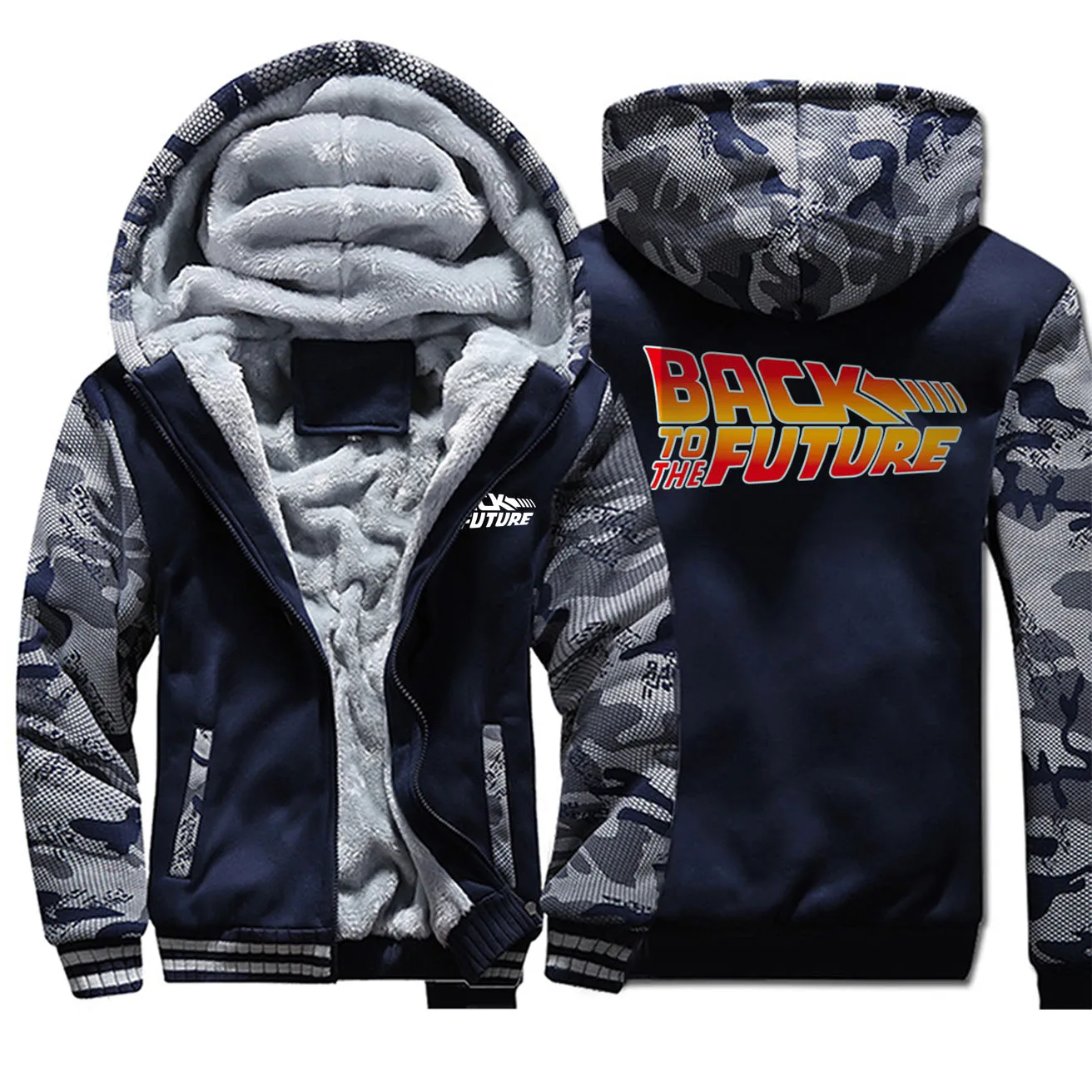 Мужская толстовка с буквенным принтом Назад в будущее спортивная одежда стиле