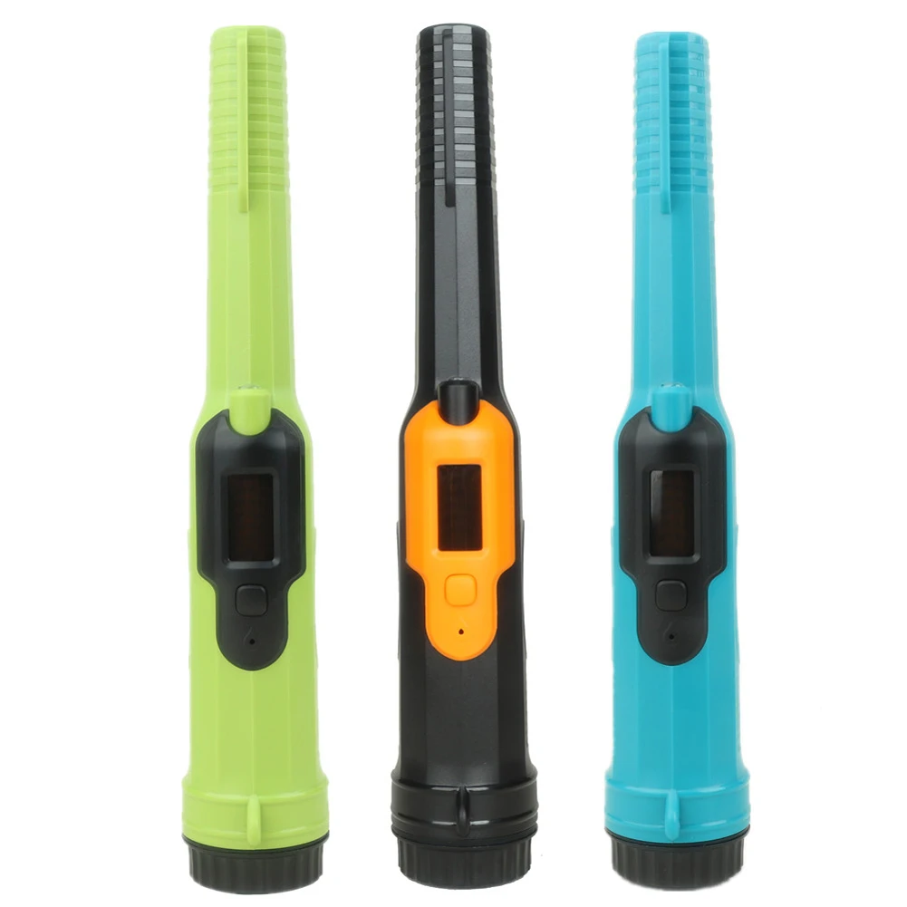 

IP68 50 Feet Waterproof LCD Display Handheld Metal Detector Small Metal Pinpointing Tool Audible Vibrating Dual Alarms 360° Scan