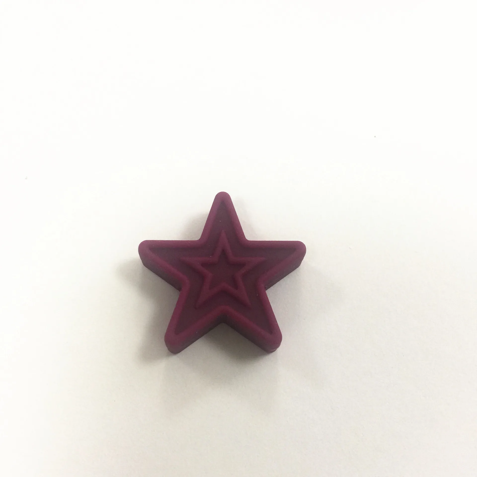 

5Pcs/Lot New Five-Pointed Star Silicone Beads Teether Baby Molars Teether DIY Necklace Loose Beads BPA Free Food Grade DIY