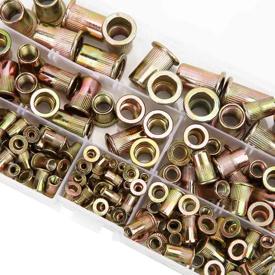 175 шт. плоская заклепка набор гаек пневматические инструменты оцинкованные