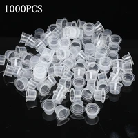 1000pcs plastic tattoo ink cups caps 8mm clear medium classic without base ink caps tattoo pigment cups supply free shipping
