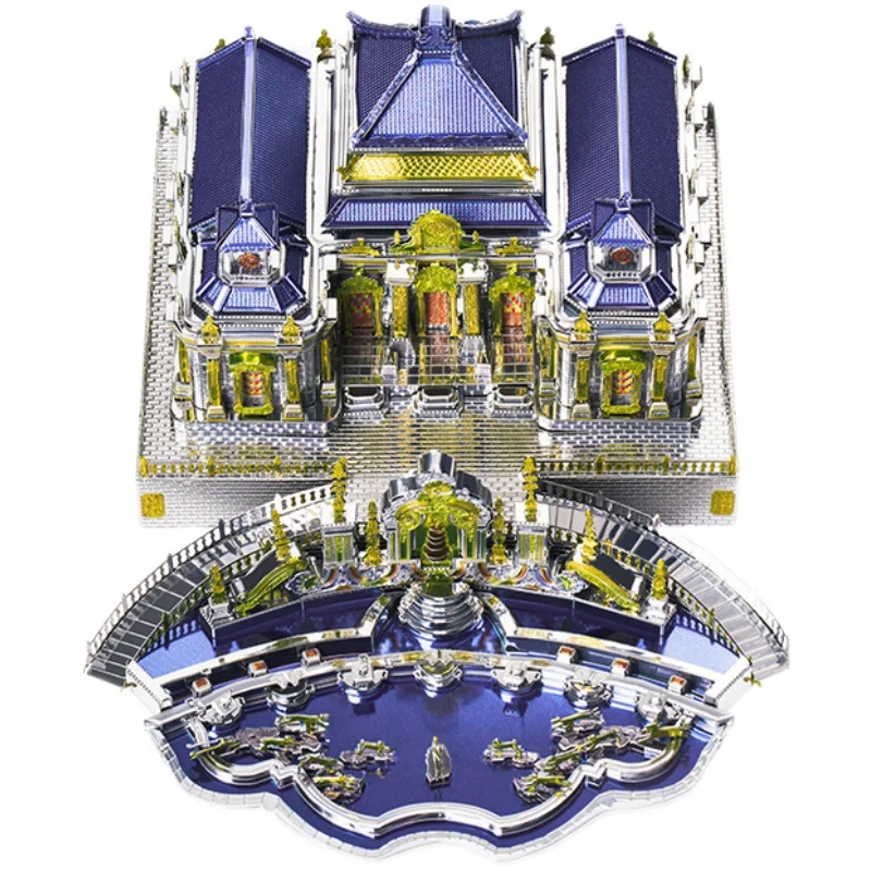 

Spell cool Yuanmingyuan 3D metal jigsaw puzzle Chinese style building model assembling handmade DIY toy birthday gift