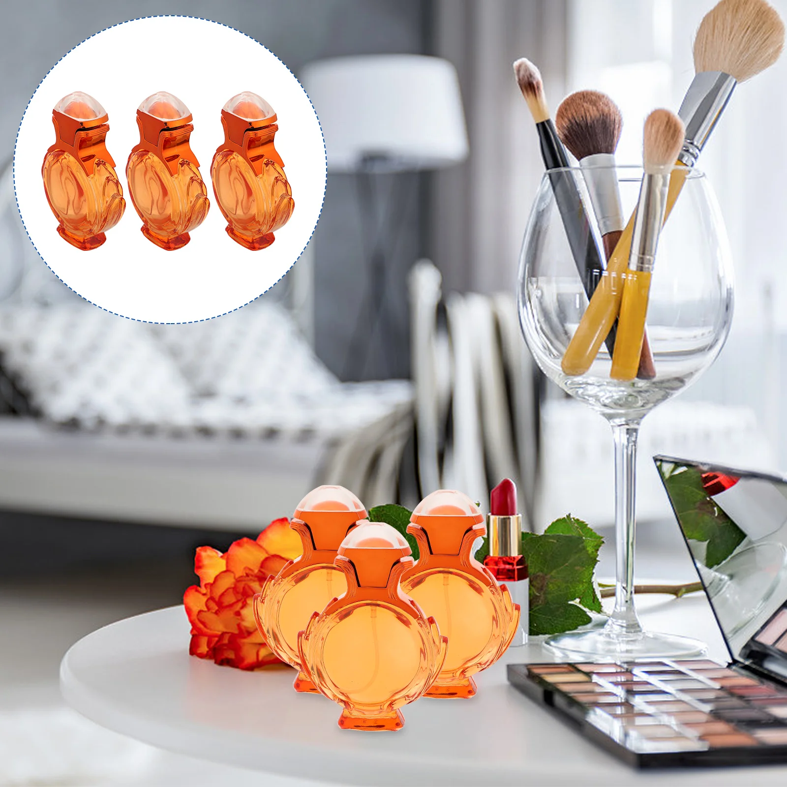 

3 шт стеклянная парфюмерная бутылка многоразового использования тонера диффузор 38 мл распылитель эфирного масла