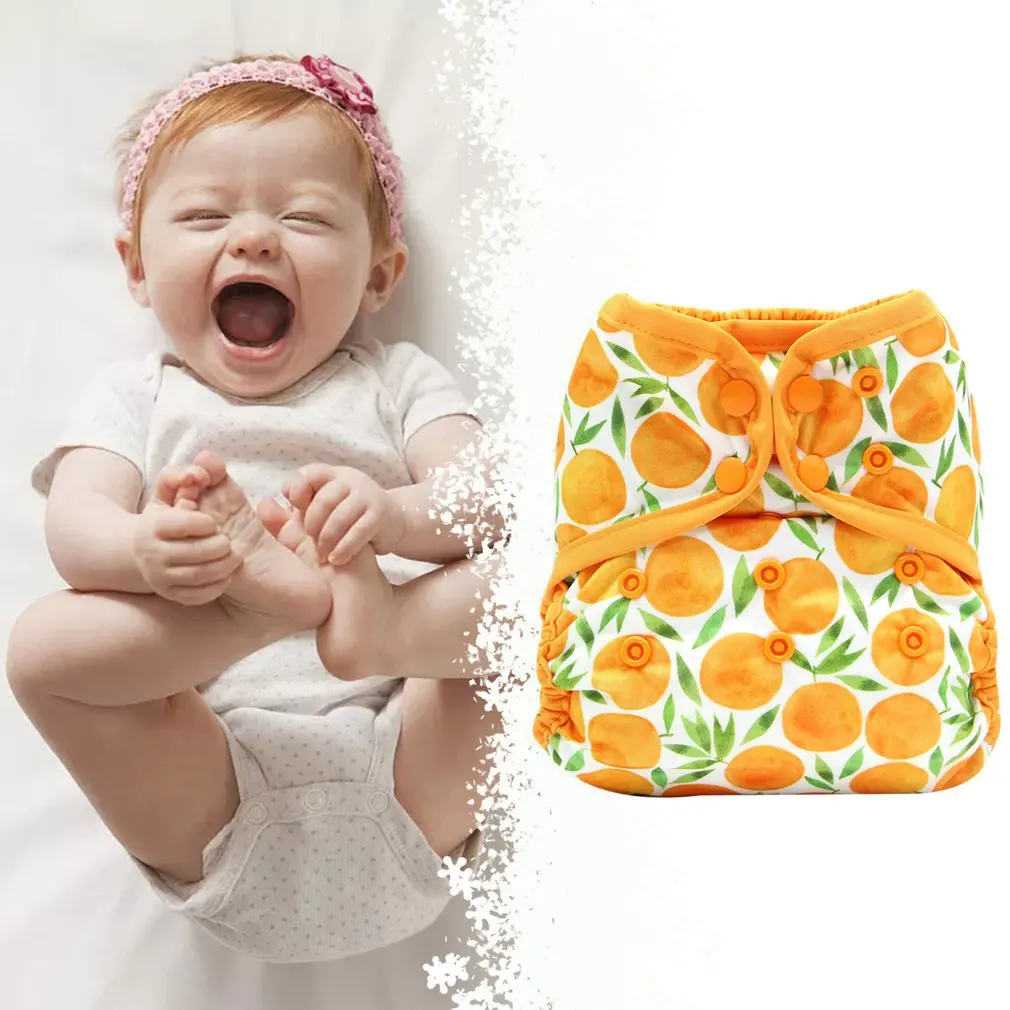 

1 Piece Convenient And Durable Breathable Waterproof Diaper Washable Adjustable Baby Diaper Cover Baby Products Random Color