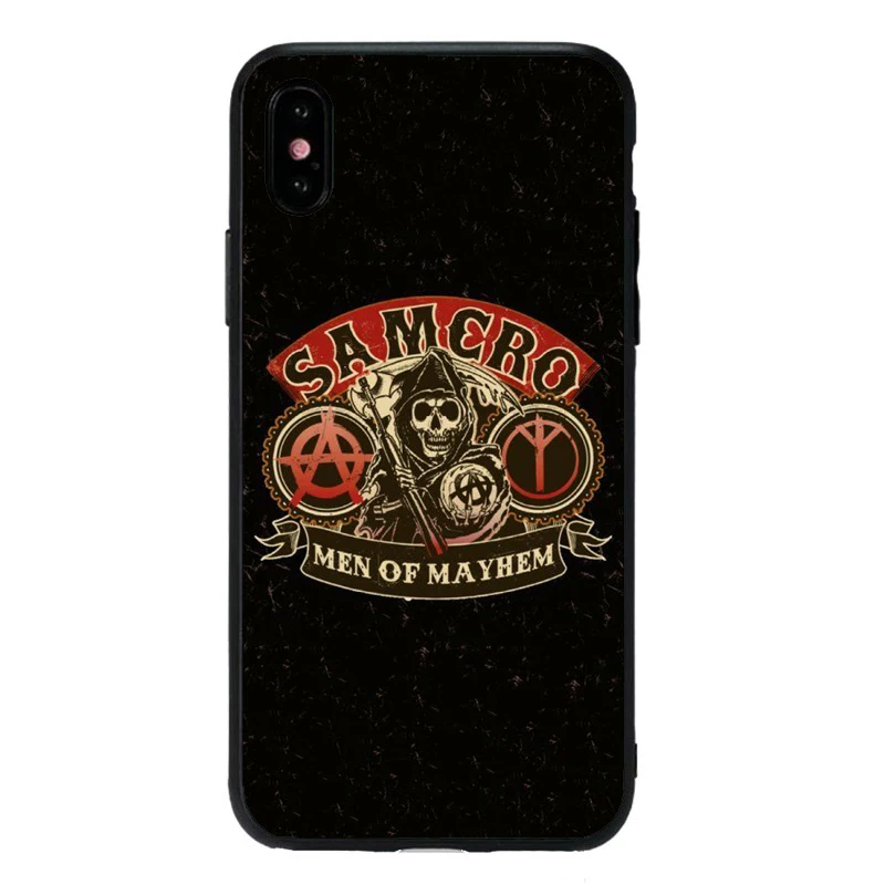 Американский ТВ сыновья анархия Мягкий ТПУ чехол для телефона iPhone X 11 11Pro XS MAX 6 6S 7plus 8 8Plus 5 5S XR fundas coque capa - Цвет: TPU